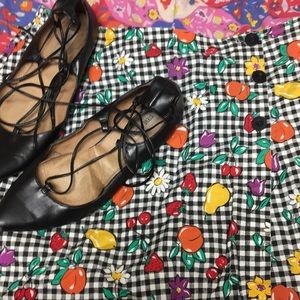 VINTAGE Gingham Patterned Skort